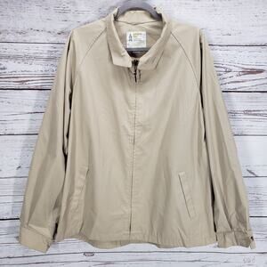 London Fog Weatherwear of Distinction Beige Zip Jacket Size 46 Ex-Long